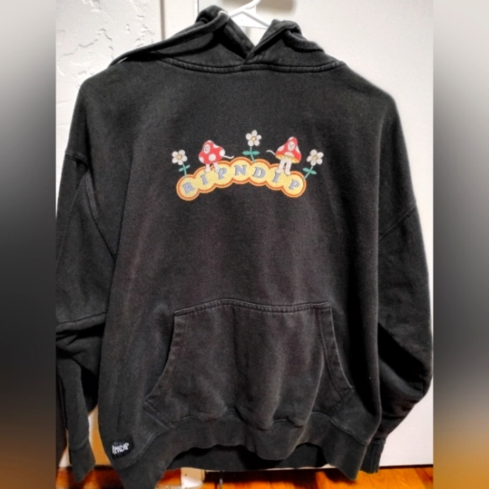 RipnDip Black Hoodie Size Large